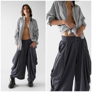 Free People NWOT Summer Slumber Pant SZ XS SOLD OUT Wide Band Black